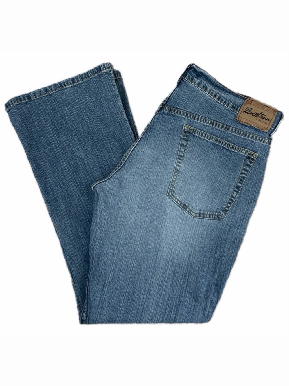 Levi’s Bootcut Jeans Signature Blue Denim Misses 14 Short Women’s 90s Y2K